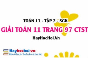 Giải Toán 11 trang 97 tập 2 Chân trời sáng tạo